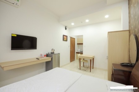 Phòng 28m2, mới xây, Nội Thất tiện nghi, thang máy, Hoàng Hoa Thám, 3.2tr