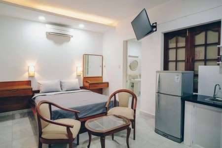 Căn hộ dịch vụ full nội thất miễn phí dịch vụ quận 1