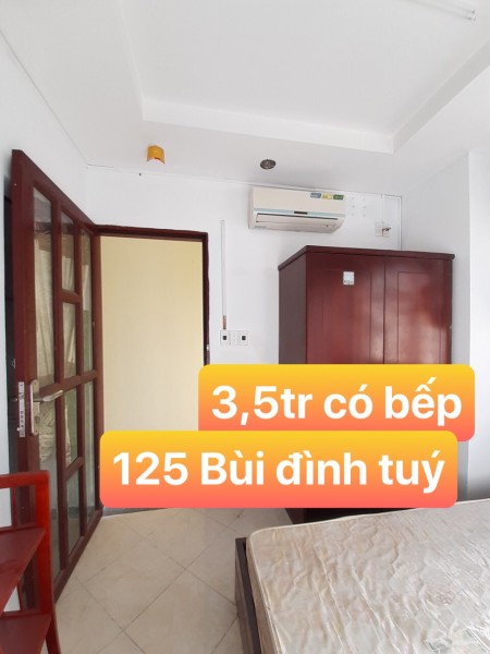 Nhanh tay lên còn 2p 3,5tr số 125/16 bùi đình tuý funl nội thất có cửa sổ thoáng mát đẹp