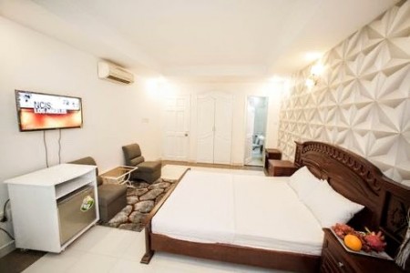 CHDV 45m2, ban công full NT, 1PN riêng, bếp sinh hoạt riêng, có thang máy Cô Giang Q1, giá 6,5tr