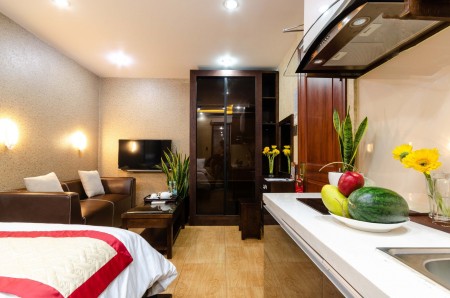 Cho thuê căn hộ cao cấp full nội thất. Cọc 2 tháng bắt buộc ( k cửa sổ)