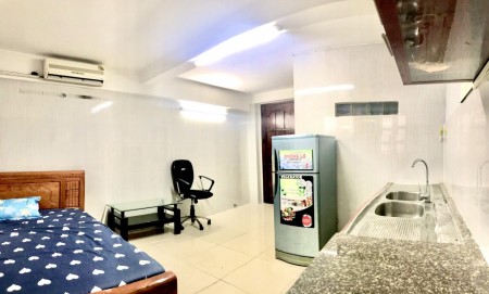 Căn hộ mini cho thuê 26m2, ban công rộng, free nước nét cáp, giờ tự do, full nội thất