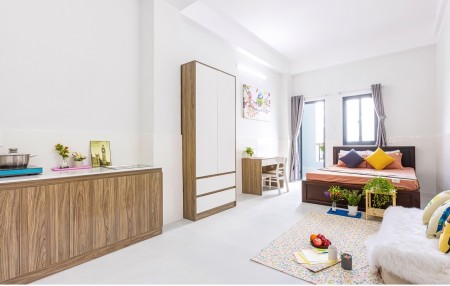 Căn Hộ Mới Xây Full Nội Thất Có Ban Công Rộng Cống Lở Tân Bình