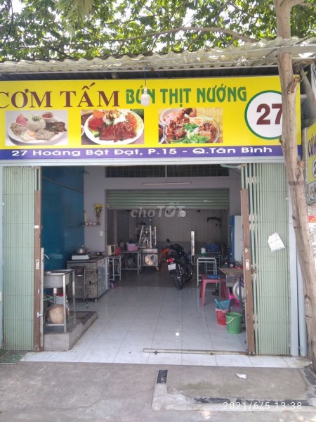 Chính chủ sang MB quán ăn Mặt tiền 27 Hoàng Bật Đạt P15 Q Tân Bình