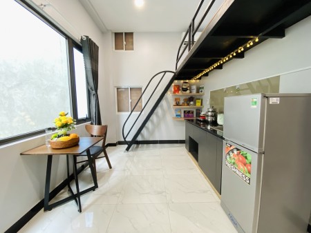 Phòng gác lửng tiện nghi, full nội thất, vào ở được ngay, giá hỗ trợ thasnfsng 12 cực tốt