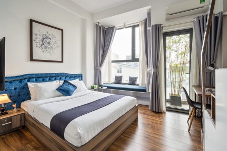 Cho thuê căn hộ dịch vụ cao cấp tại Bình Thạnh, 30m2 full nội thất hiện đại