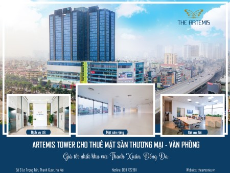 Cho thuê mặt sàn văn phòng chỉ từ 100m2 tại Artemis Tower