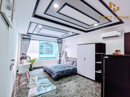 Cho Thuê Căn Hộ Dịch vụ Full nội thất Phan Đăng Lưu diện tích 30m2 thoáng mát, hiện địa