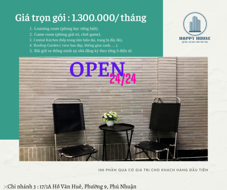 Phòng trọ, ở ghép quận phú nhuận sinh viên & người đi làm