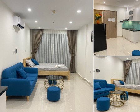 Cho thuê căn Studio full hết nội thât có ban công chỉ cần xách vali vô ở Vinhome Grand Park quận 9