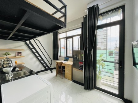 Căn Hộ Ban Công Gác Lửng 30m2 Full Nội Thất Ngay Phố Ẩm Thực, Chợ Bà Chiểu. Giờ Giấc Tự do, An Ninh