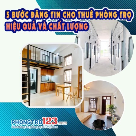 Top 5 bước đăng tin cho thuê phòng trọ miễn phí và hiệu quả