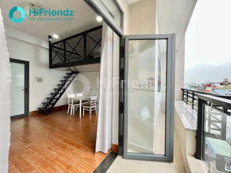 Duplex chung cư mini full nội thất ban công máy giặt riêng bếp riêng rộng như hình