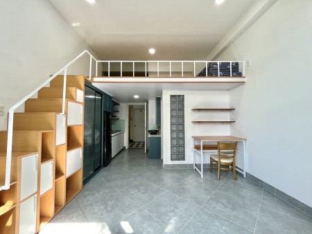 Duplex full nội thất sang xịn như hình ban công thoáng mát gác rộng như hình