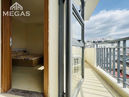 Studio ban công - máy lạnh - tủ lạnh - nệm - 28m2 an ninh đảm bảo