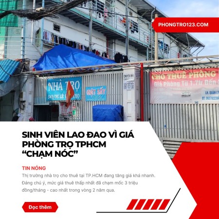 Sinh viên lao đao vì giá phòng trọ TPHCM 'chạm nóc' mùa nhập học