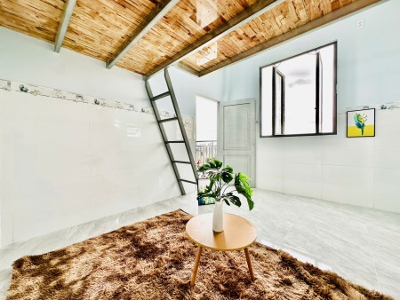 Cho thuê phòng trọ mới xây 100% banconl cửa sổ trời thoáng mát có máy lạnh