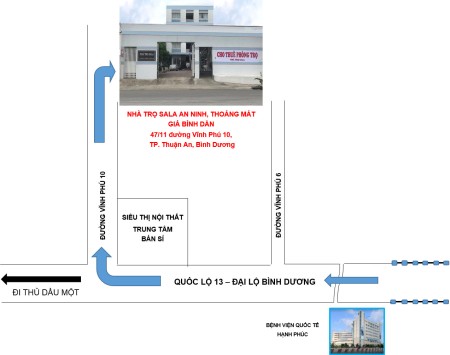 Nhà trọ SALA thoáng mát sạch đẹp, an ninh