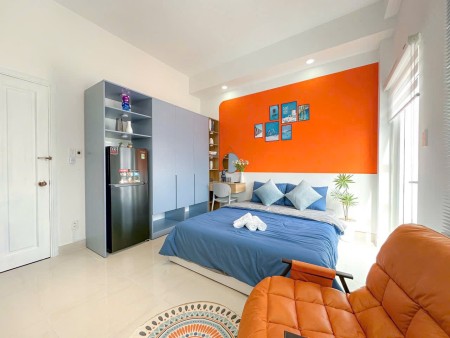 Căn hộ dịch vụ studio full nội thất Q8 Cửa sổ lớn, thoáng