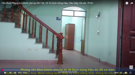 Cho thuê Phòng trọ đủ đồ cơ bản giá siêu hợp lý tại Dịch Vọng Hậu, Cầu Giấy