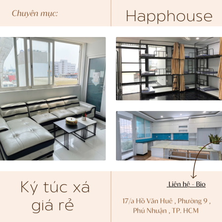Ký Túc Xá - Phú Nhuận - Giá Rẻ - Bao Trọn Gói Chi Phí