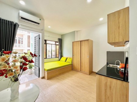 CHO THUÊ CĂN HỘ STUDIO FULL NỘI THẤT – BAN CÔNG THOÁNG MÁT NGAY CHỢ TÂN BÌNH