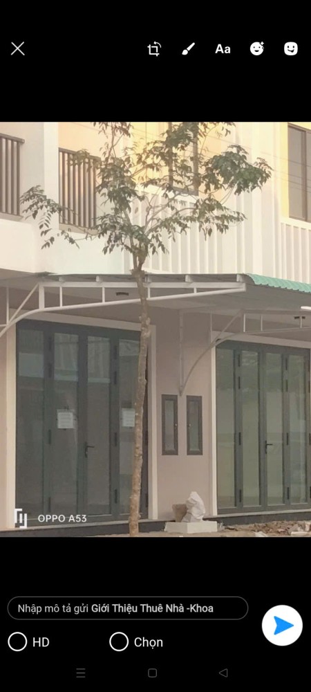 Nhà cho thuê 1 trệt 1 lầu, 2P ngũ, 3 Toilet ngay Khu đô thị Tây Bắc
