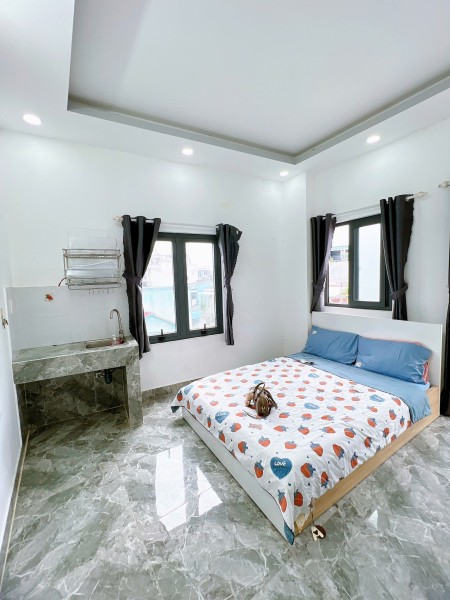 Phòng trọ 28m2 cửa sổ ban công thoáng mát ngay Nơ Trang Long, quận Bình Thạnh