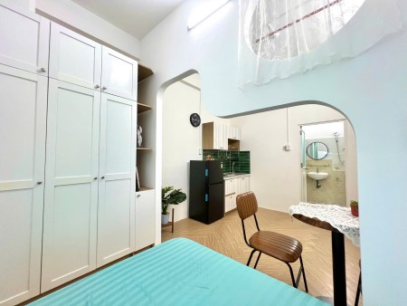 Căn hộ mới xây 1 phòng ngủ, PK siêu sang đủ nội thất 50 Trường Sơn quận Tân Bình (đi bộ qua sân bay)