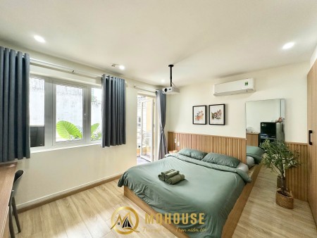 Cho thuê căn hộ trung tâm_Studio ban công 45m2_Giặt Sấy Riêng_Gần Bason_Đh Nhân Văn_Lê Duẩn