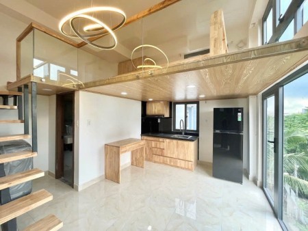 Cho thuê phòng duplex gác cao full nội thất cửa sổ trời ngay sân bay Tân Sơn Nhất quận Tân Bình