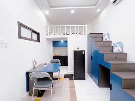 Cho thuê phòng có gác xinh xẻo, mới, sạch đẹp, yên tĩnh Nguyễn Bặc, P3, Tân Bình.
