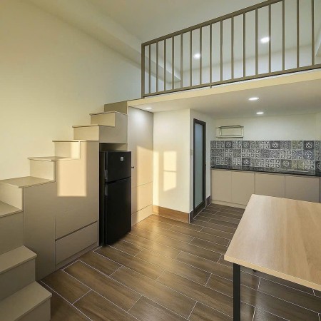 Cho thuê phòng trọ có gác full nội thất 30m2 ngay Nguyễn Gia Trí gần Đh GTVT Ngoại Thương Hàng Xanh