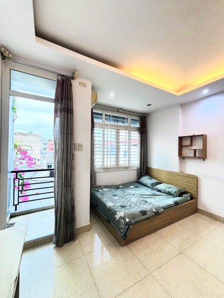 CHO THUÊ PHÒNG TRỌ BANCOL MỚI XÂY SẠCH SẼ GIÁ RẺ FULL NỘI THẤT NHƯ HÌNH NGAY NGUYỄN THIỆN THUẬT