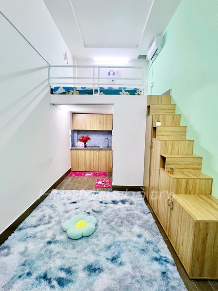 Phòng Trệt DUPLEX MỚI XÂY 4tr GÁC CAO Máy Lạnh + NT Hà Huy Giáp Q12