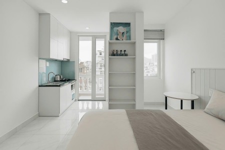 Cho thuê căn hộ studio full nt cửa sổ/ban công p.Tân Phong q.7 gần RMIT, TDTU, KDC Trung Sơn