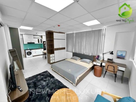 Studio full nội thất cửa sổ lớn 1 phòng tách bếp nằm tại đường phổ Quang cạnh sân bay tân sơn nhất