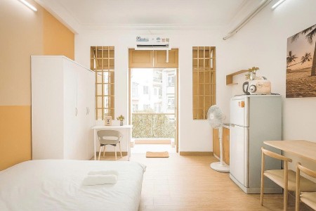 Phòng Ban Công, Full Nội Thất gần Công viên Gia Định, gần IUH giáp Phú Nhuận, Bình Thạnh