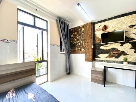 CHO THUÊ PHÒNG TRỌ CAO CẤP 40M2 BÌNH THẠNH FULL NỘI THẤT CÓ BAN CÔNG GẦN ĐẠI HỌC VĂN LANG CS 2 3