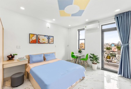 CĂN HỘ 1PN FULL NỘI THẤT – LÊ TRỰC / HOÀNG HOA THÁM – CHỈ 7TR6