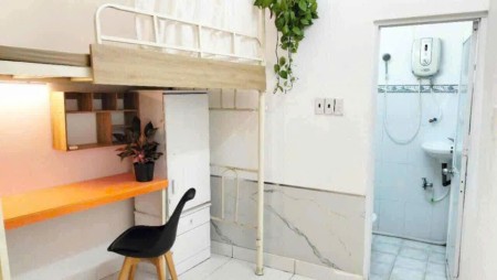 Ký Túc Xá Miniduplex bàn học to Xóm Chiếu ĐH Nguyễn Tất Thành - ĐH Luật - UFM từ 1tr6