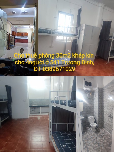 cho thuê phòng trọ 30m2 khép kín cho 4 người ở