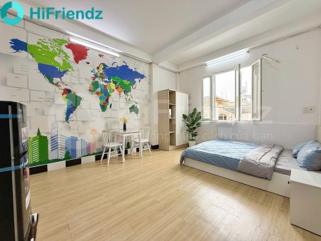 PHÒNG TRỌ FULL NỘI THẤT 50m2 CỬA SỔ LỚN Ở BÌNH THẠNH GẦN NGÃ TƯ HÀNG XANH VÀ ĐẠI HỌC HUTECH,HIU,UEF.