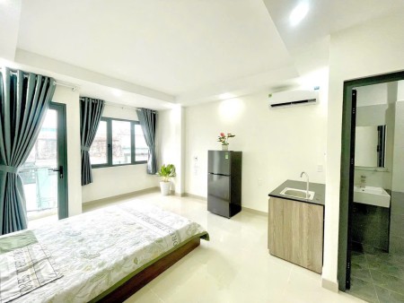 Phòng mới rộng 35m2 Full nội thất ban công đường Phan Văn Trị gần ĐH Văn Lang, Công Nghiệp