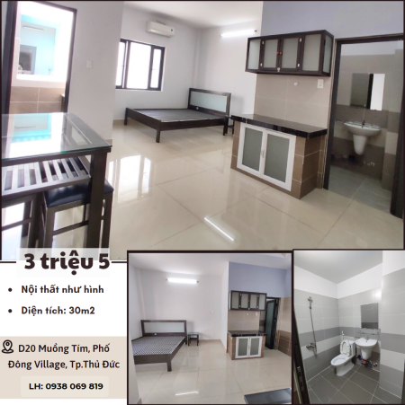 Phòng Cát Lái Q2 - 30m2 - 3tr5