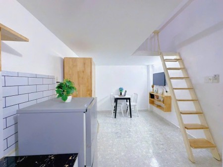 Phòng trọ có gác full nội thất ngay giữa trung tâm Tân Bình gần công viên Hoàng Văn Thụ