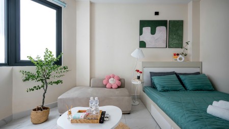 Cho Thuê Studio Ban Công Máy Giặt Riêng – Full Nội Thất – Khu Bảy Hiền, Tân Bình