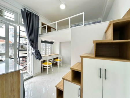 CHO THUÊ PHÒNG TRỌ CÓ GÁC PHÚ NHUẬN 35M2 FULL NỘI THẤT- GẦN CẦU CÔNG LÝ- BAN CÔNG, MÁY GIẶT RIÊNG