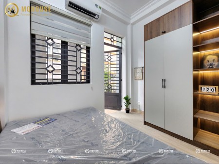 căn hộ dịch vụ full nội thất có ban công gần sân bay Tân Bình