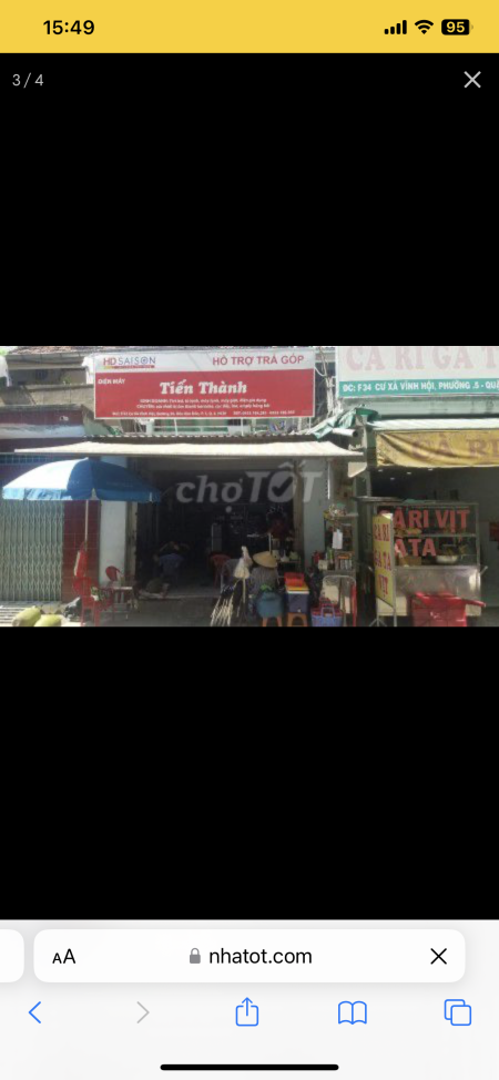 Cho thuê phòng trọ mặt tiền đường lớn Quận 4 gần Trường Đại Học Luật